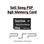 Sony PSP 8GB Memory Stick Pro Duo – official PSP memory card front view
